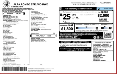 Photos of 2019 Alfa Romeo Stelvio for sale in Jacksonville, FL at Auto Boutique Florida