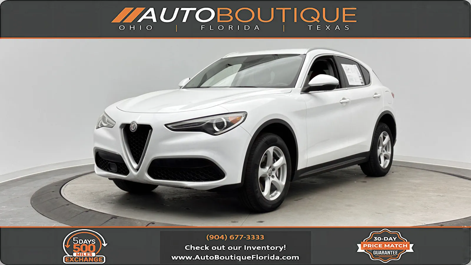 White 2019 Alfa Romeo Stelvio for sale in Jacksonville, FL