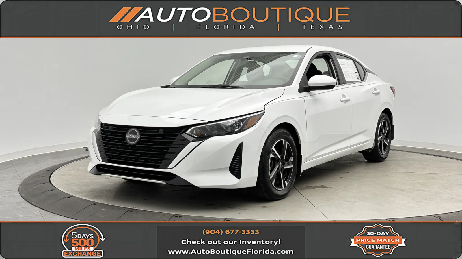 White 2024 Nissan Sentra SV for sale in Jacksonville, FL