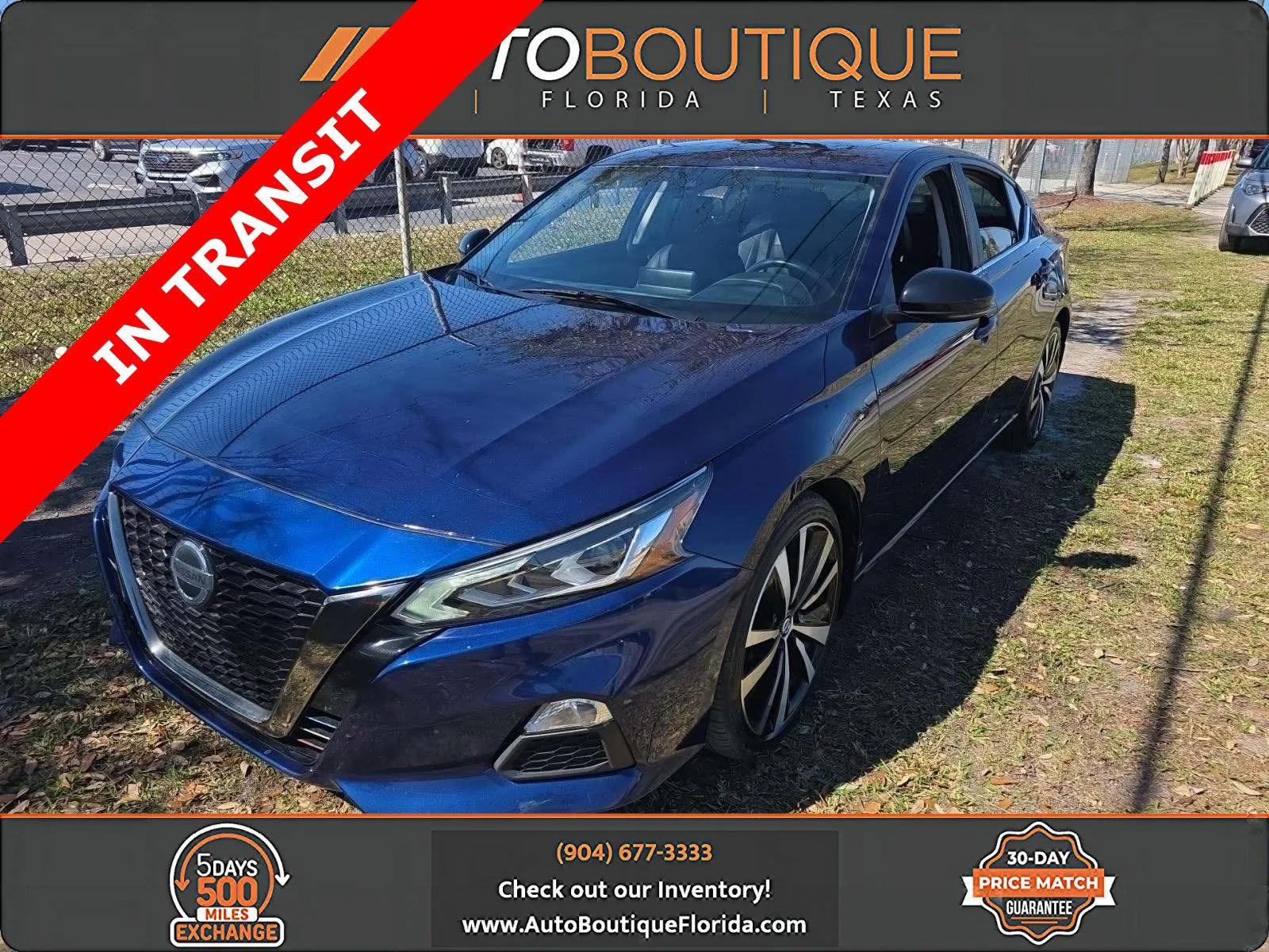 Blue 2021 Nissan Altima 2.0 SR for sale in Jacksonville, FL