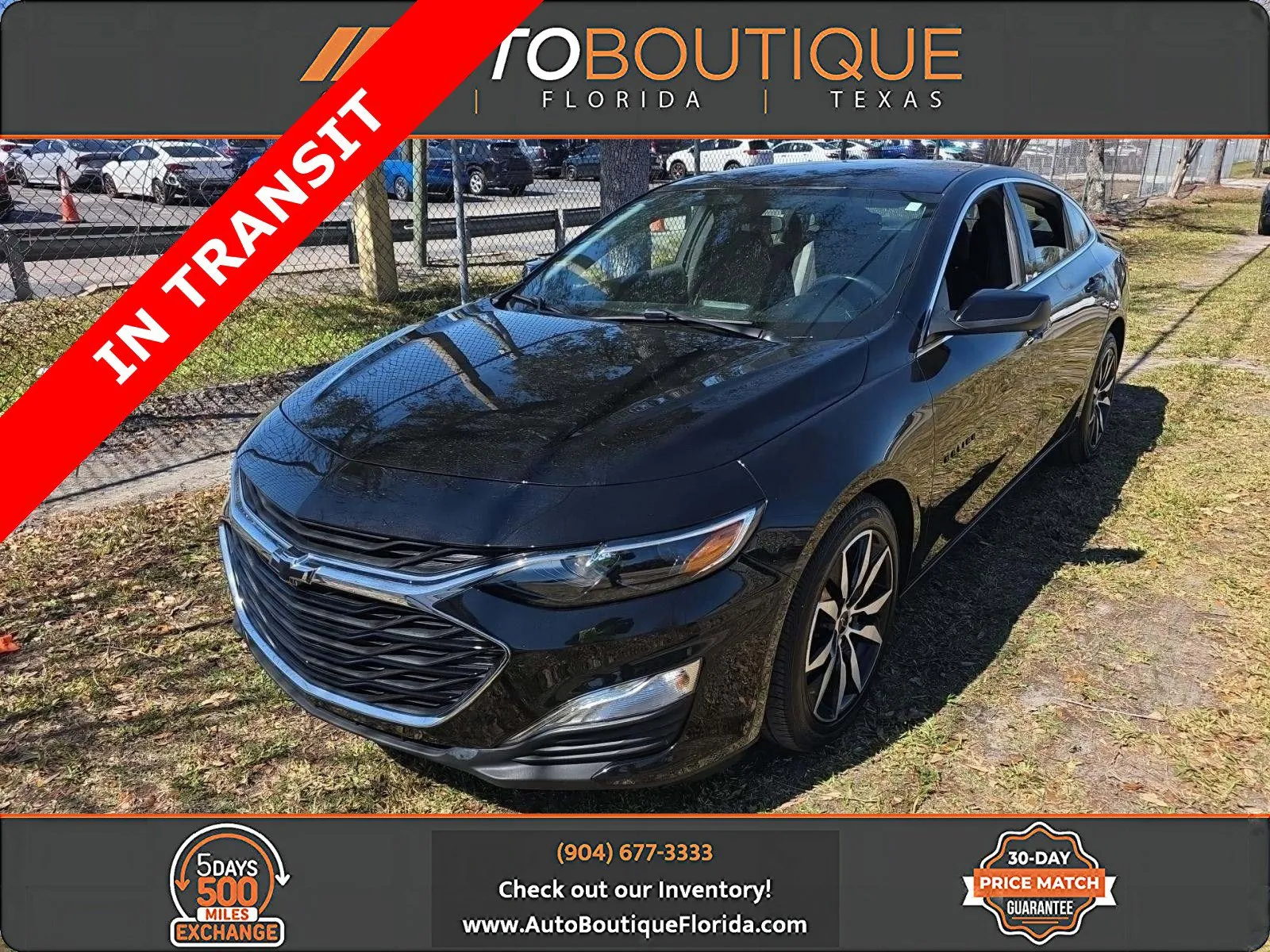 Black 2021 Chevrolet Malibu RS for sale in Jacksonville, FL