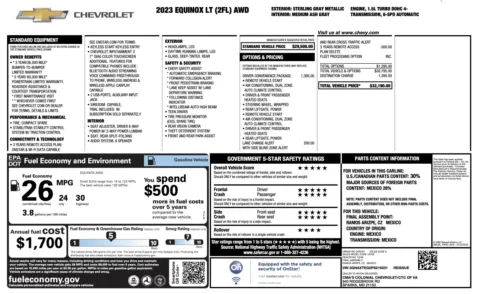 Photos of 2023 Chevrolet Equinox LT for sale in Jacksonville, FL at Auto Boutique Florida