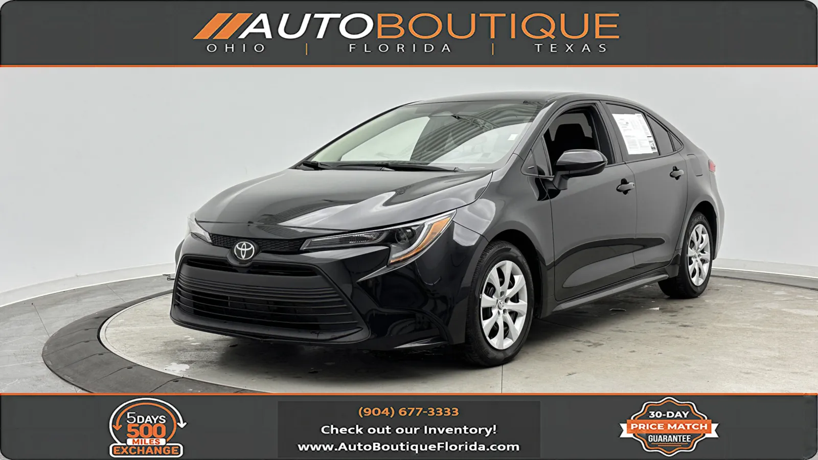 Black 2024 Toyota Corolla LE for sale in Jacksonville, FL