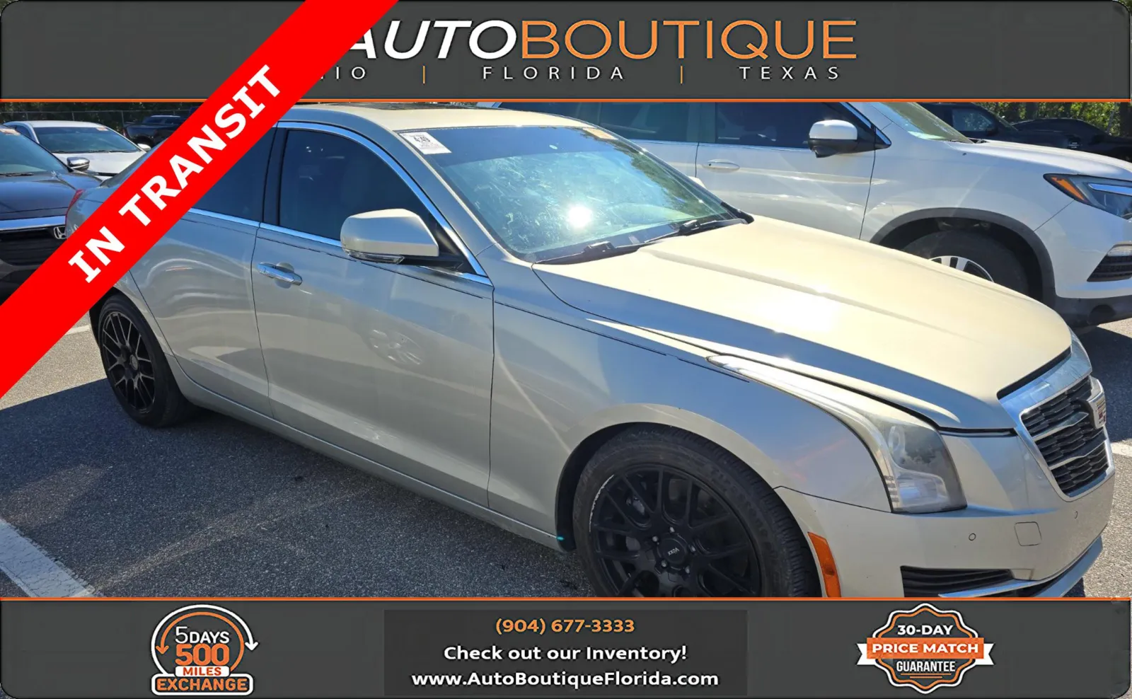 Silver 2015 Cadillac ATS Sedan Luxury RWD for sale in Jacksonville, FL