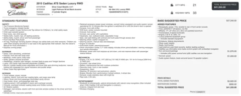 Photos of 2015 Cadillac ATS Sedan Luxury RWD for sale in Jacksonville, FL at Auto Boutique Florida