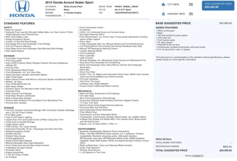 More photos of 2015 Honda Accord Sedan Sport at Auto Boutique Florida, FL