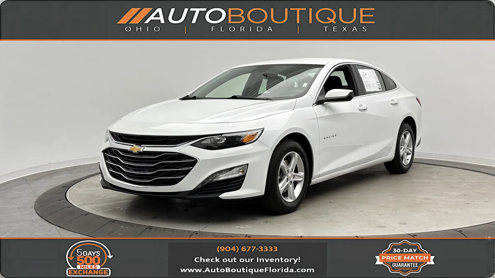 White 2024 Chevrolet Malibu LT for sale in Jacksonville, FL