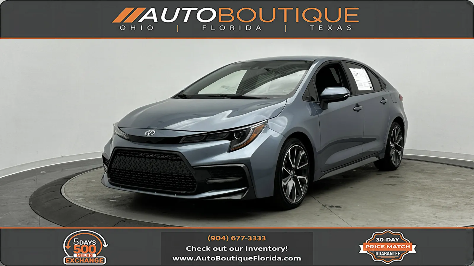 Gray 2020 Toyota Corolla SE for sale in Jacksonville, FL