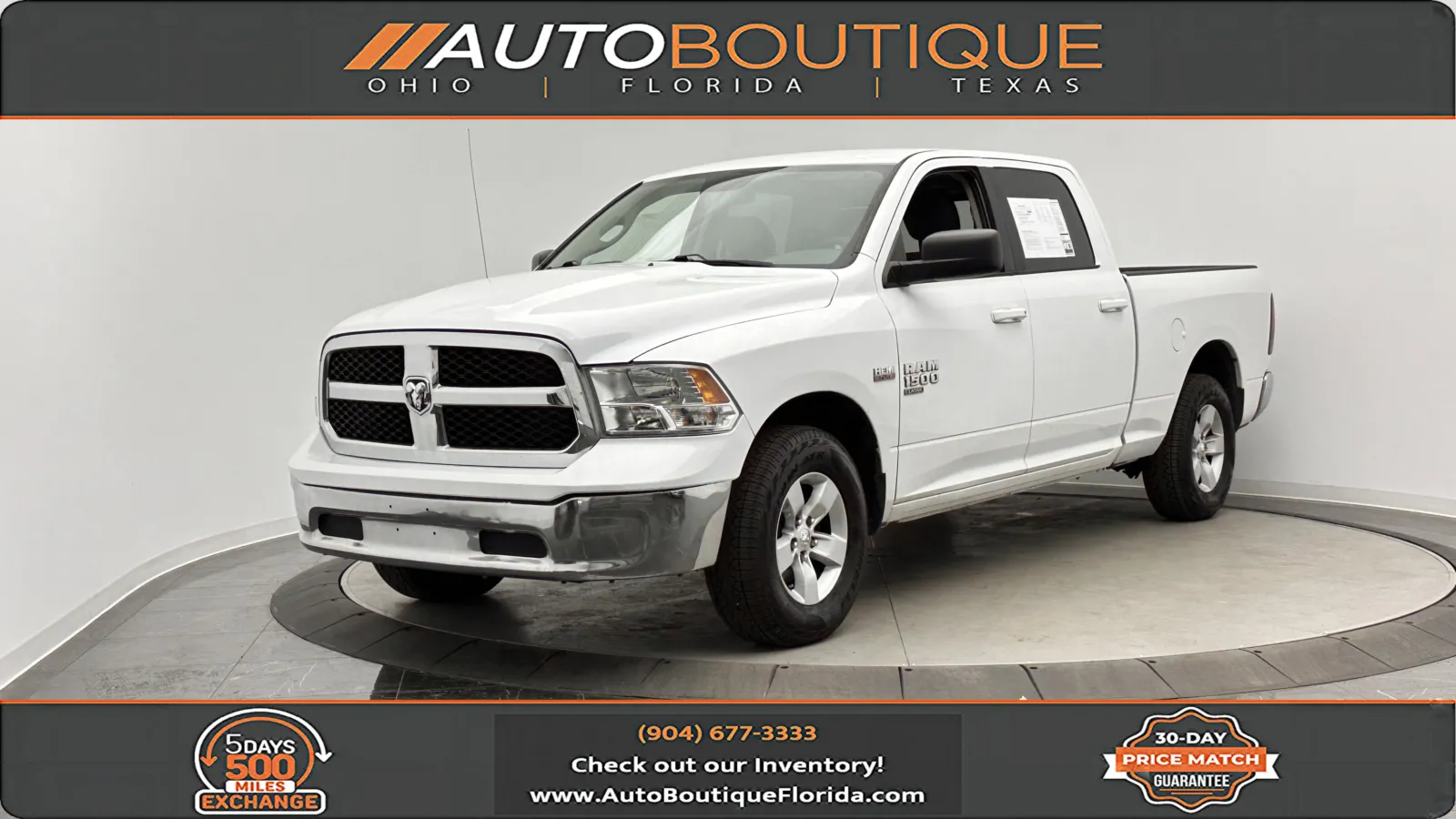 White 2020 Ram 1500 Classic SLT for sale in Jacksonville, FL
