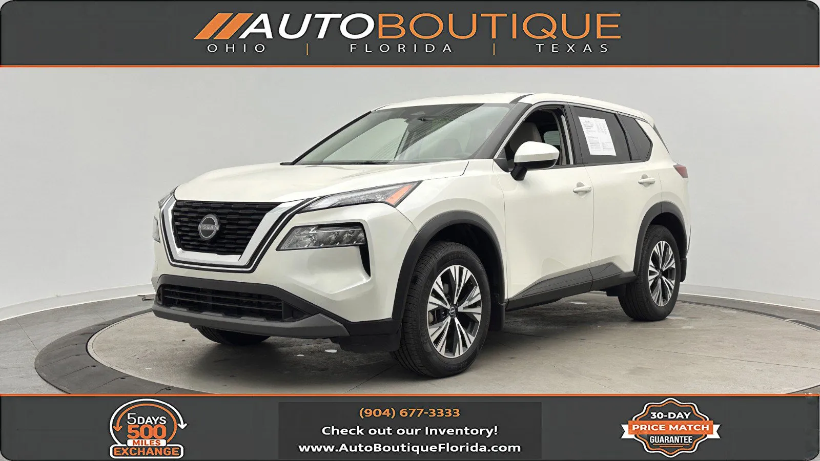 White 2023 Nissan Rogue SV for sale in Jacksonville, FL