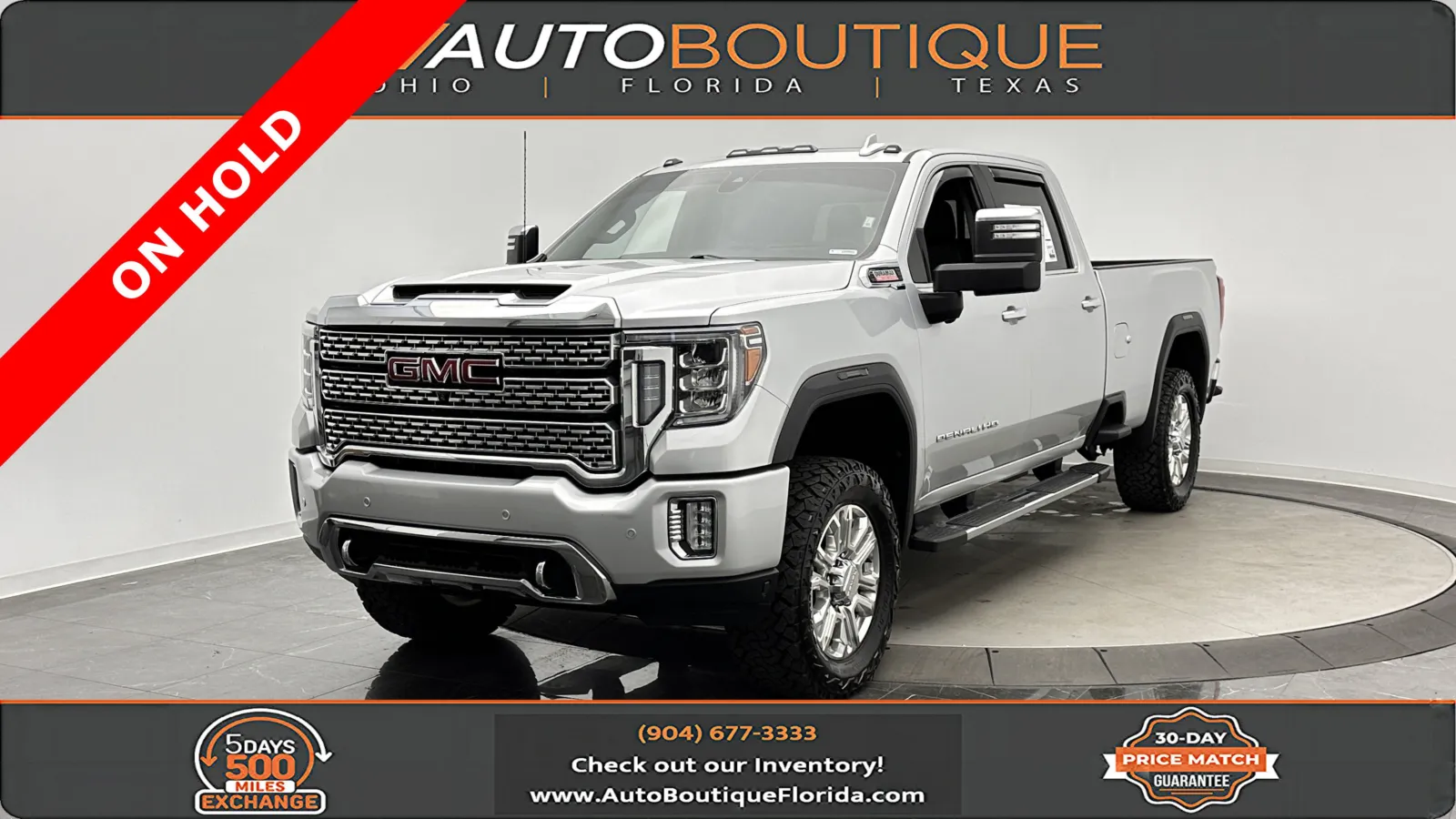 Silver 2020 GMC Sierra 3500HD Denali for sale in Jacksonville, FL