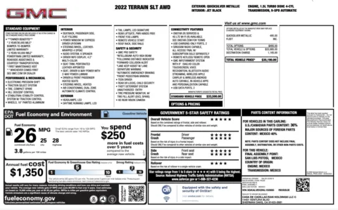 Photos of 2022 GMC Terrain SLT for sale in Jacksonville, FL at Auto Boutique Florida