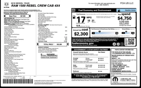 Photos of 2018 Ram 1500 Rebel for sale in Jacksonville, FL at Auto Boutique Florida