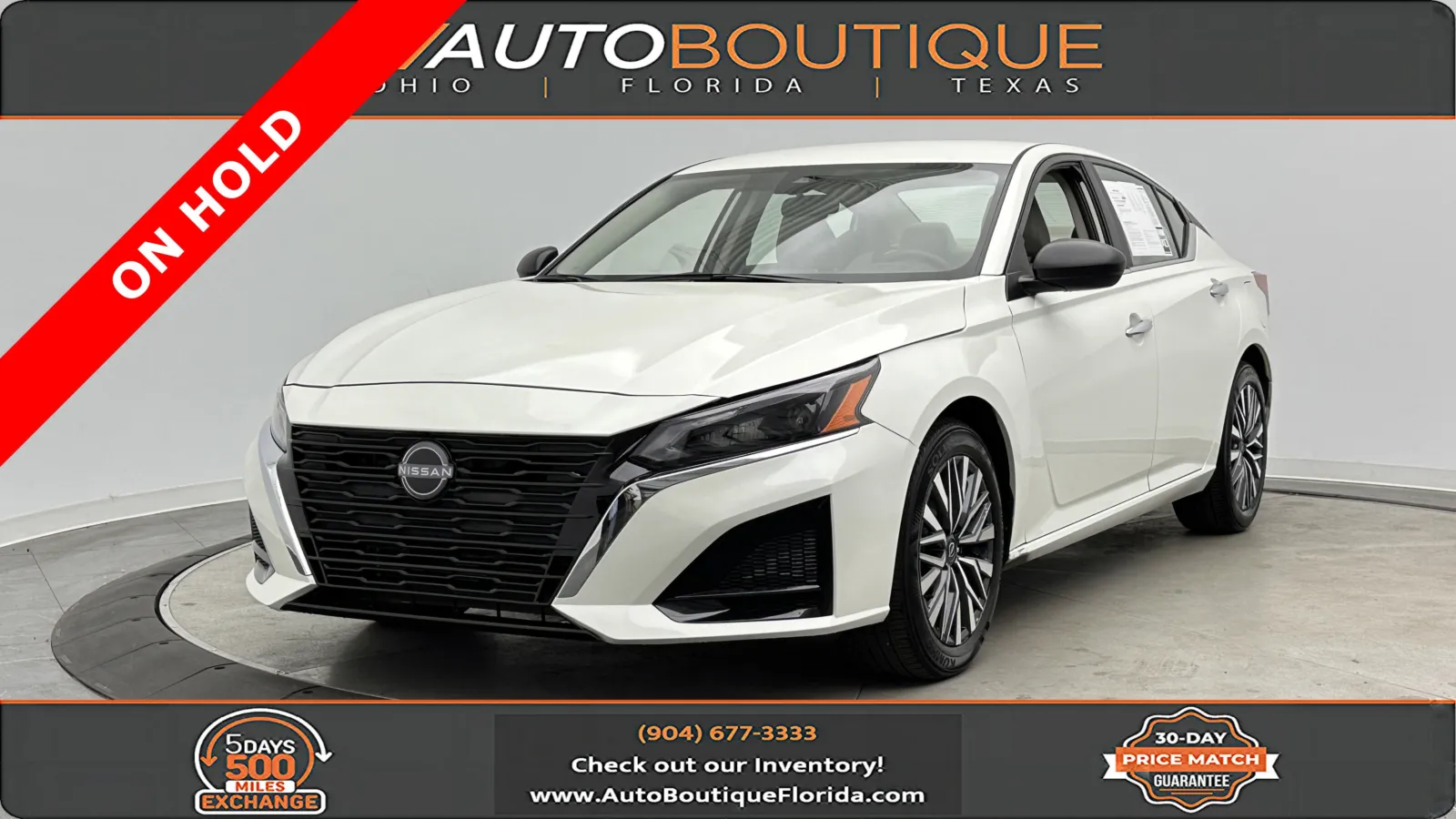 White 2025 Nissan Altima SV for sale in Jacksonville, FL