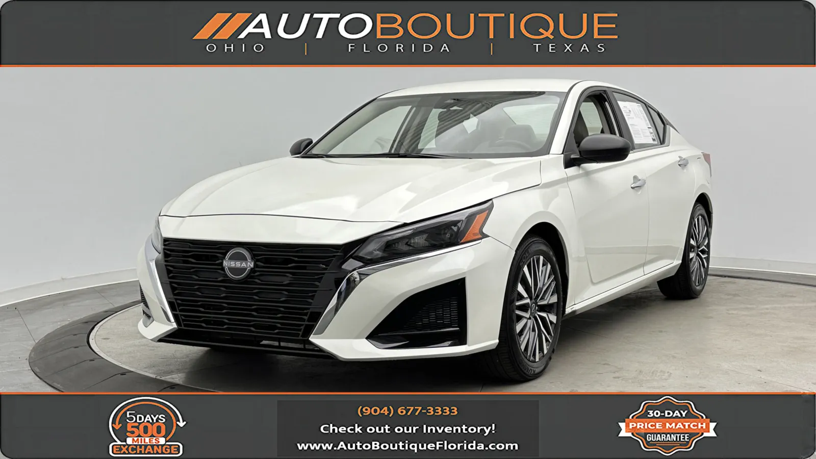 White 2025 Nissan Altima SV for sale in Jacksonville, FL
