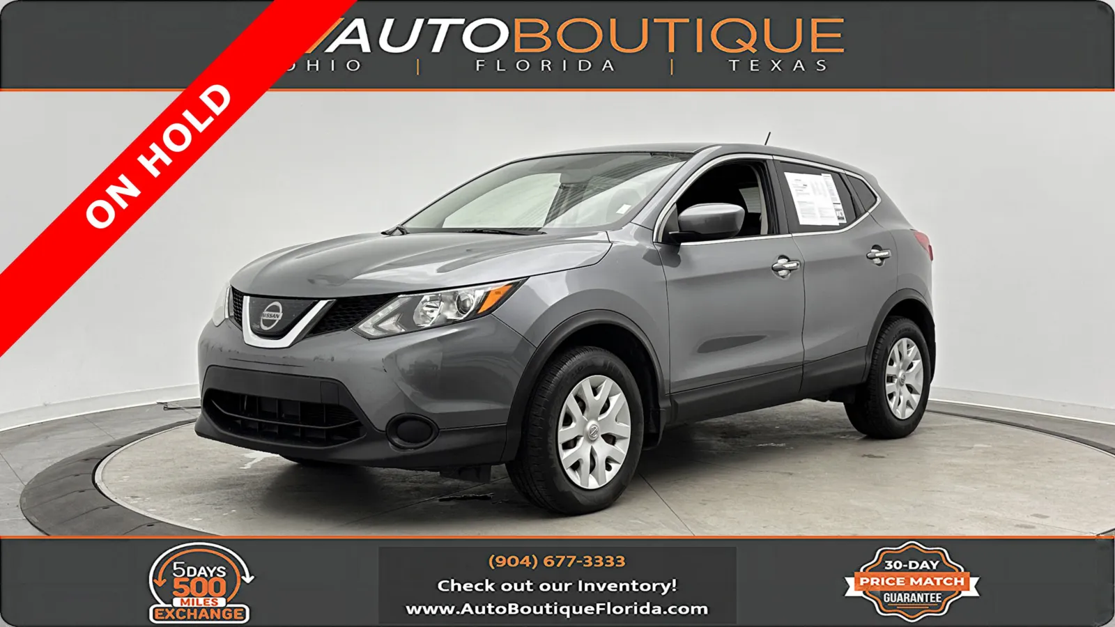 Gray 2019 Nissan Rogue Sport S for sale in Jacksonville, FL
