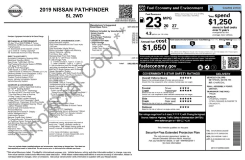 Photos of 2019 Nissan Pathfinder SL for sale in Jacksonville, FL at Auto Boutique Florida