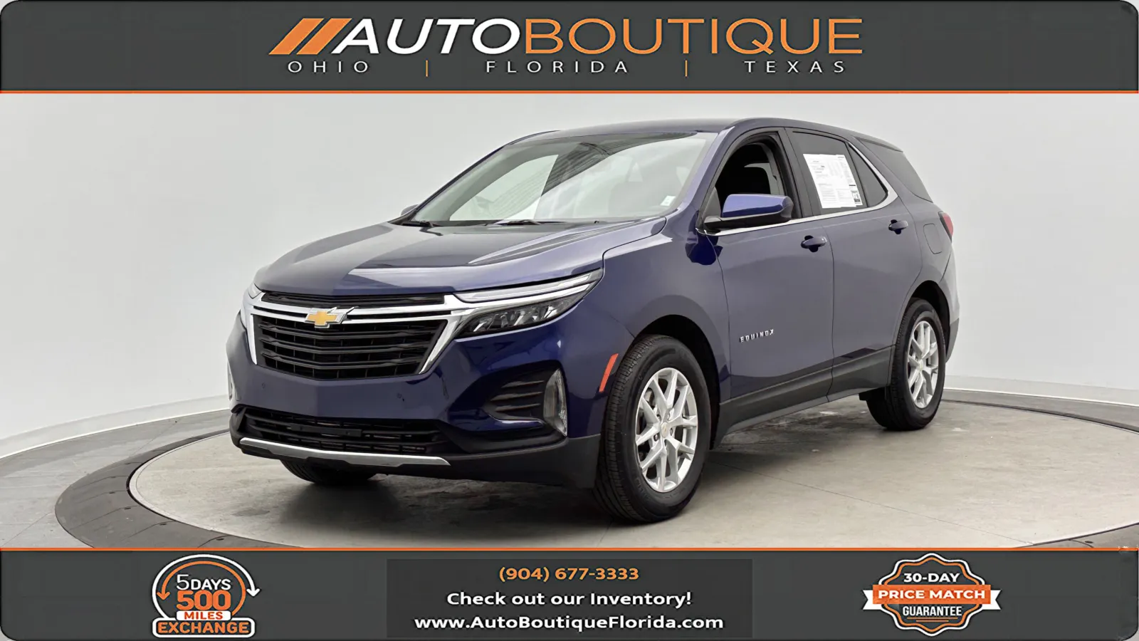 Blue 2022 Chevrolet Equinox LT for sale in Jacksonville, FL
