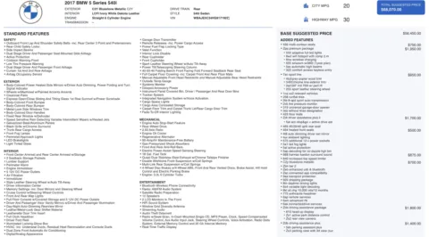 Photos of 2017 BMW 5 Series 540i for sale in Jacksonville, FL at Auto Boutique Florida