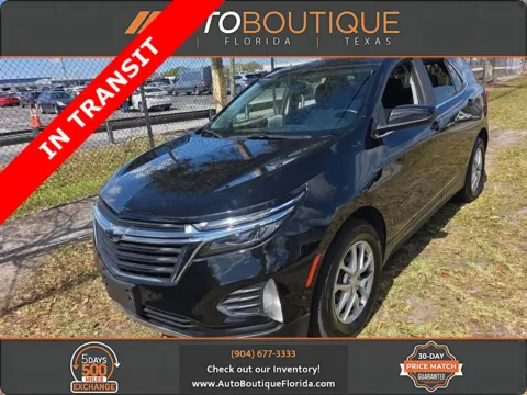 Black 2022 Chevrolet Equinox LT for sale in Jacksonville, FL