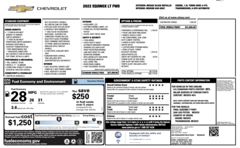 Photos of 2022 Chevrolet Equinox LT for sale in Jacksonville, FL at Auto Boutique Florida