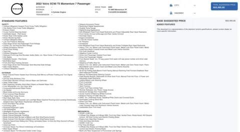 Photos of 2022 Volvo XC90 Momentum for sale in Jacksonville, FL at Auto Boutique Florida