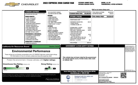 Photos of 2022 Chevrolet Express Cargo Van 2500 for sale in Jacksonville, FL at Auto Boutique Florida