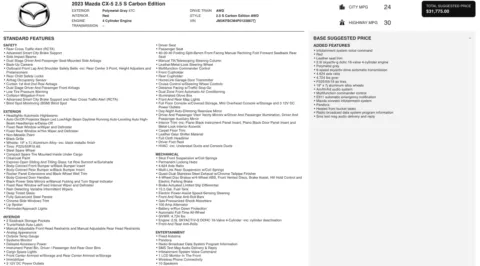 Photos of 2023 Mazda CX-5 2.5 S Carbon Edition for sale in Jacksonville, FL at Auto Boutique Florida