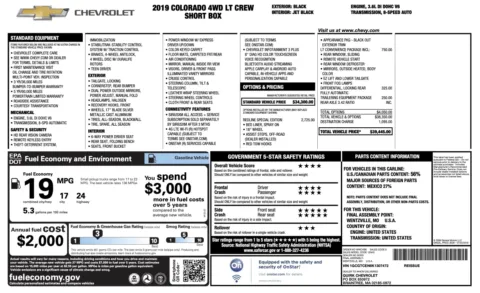 Photos of 2019 Chevrolet Colorado 4WD LT for sale in Jacksonville, FL at Auto Boutique Florida