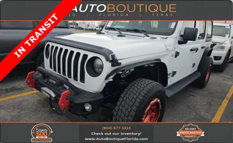 White 2018 Jeep Wrangler Unlimited Sport S for sale in Jacksonville, FL