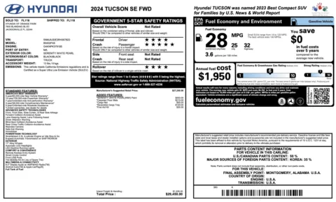 More photos of 2024 Hyundai Tucson SE at Auto Boutique Florida, FL