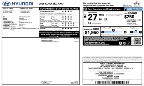 More photos of 2025 Hyundai Kona SEL at Auto Boutique Florida, FL