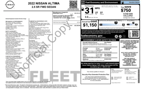 Photos of 2022 Nissan Altima 2.5 SR for sale in Jacksonville, FL at Auto Boutique Florida