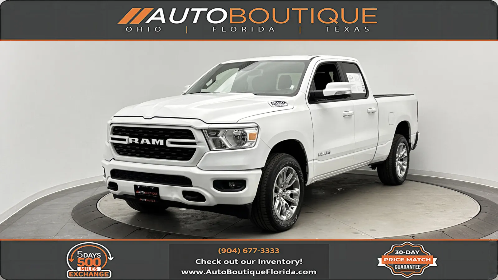 White 2022 Ram 1500 Big Horn for sale in Jacksonville, FL
