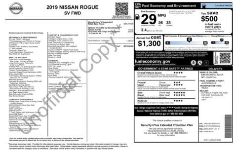 Photos of 2019 Nissan Rogue SV for sale in Jacksonville, FL at Auto Boutique Florida