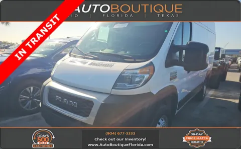 White 2022 Ram ProMaster Cargo Van 1500 136 WB for sale in Jacksonville, FL
