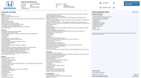 Photos of 2018 Honda Pilot EX-L for sale in Jacksonville, FL at Auto Boutique Florida