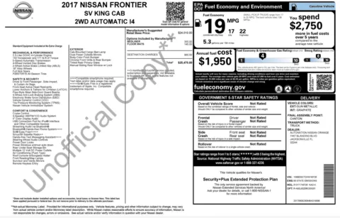 Photos of 2017 Nissan Frontier SV for sale in Jacksonville, FL at Auto Boutique Florida