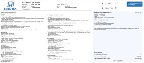 More photos of 2013 Honda Civic Sdn Si at Auto Boutique Florida, FL