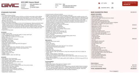 Photos of 2019 GMC Canyon 2WD Denali for sale in Jacksonville, FL at Auto Boutique Florida