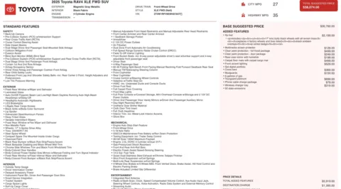 Photos of 2025 Toyota RAV4 XLE for sale in Jacksonville, FL at Auto Boutique Florida