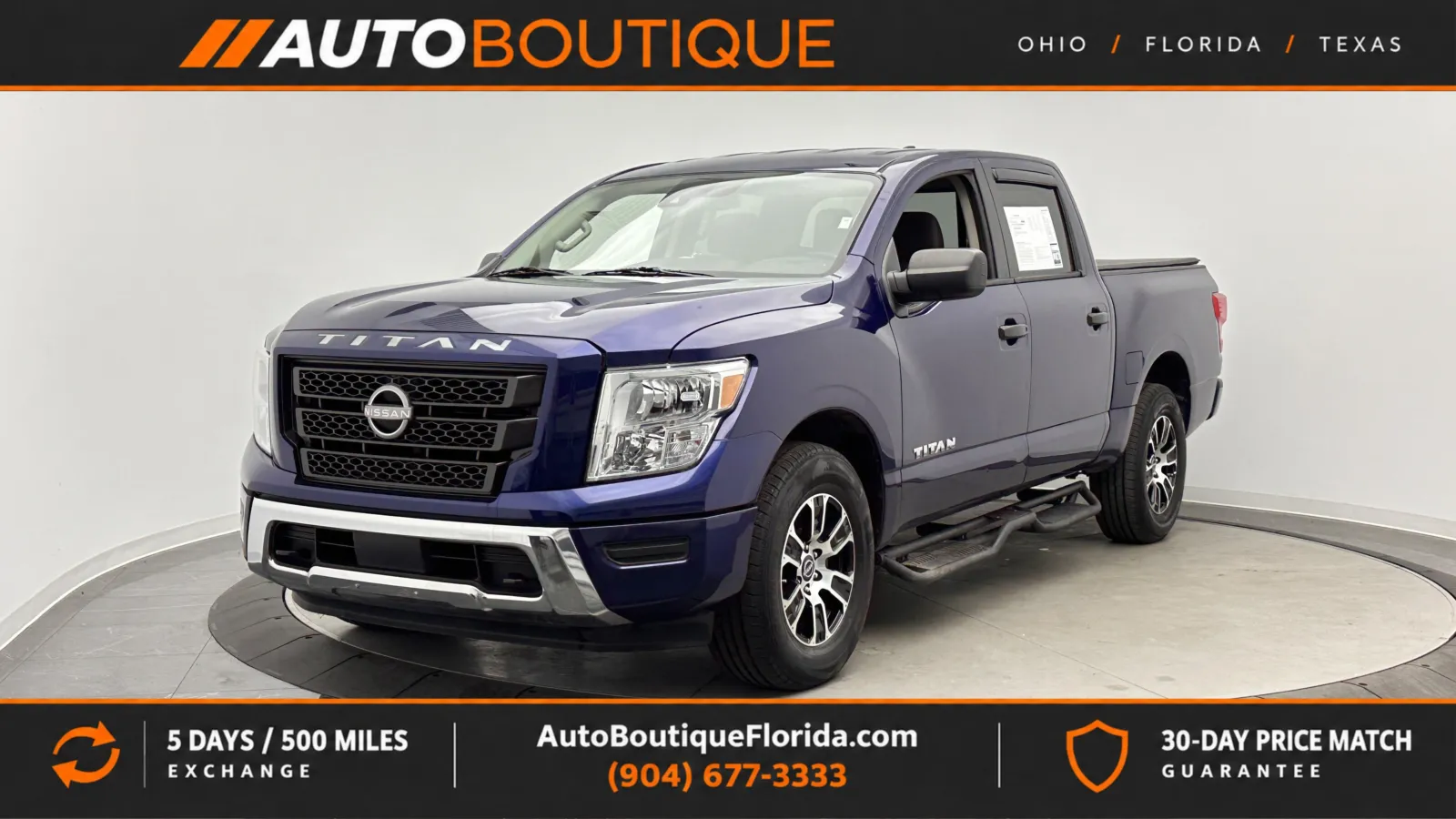 Blue 2023 Nissan Titan SV for sale in Jacksonville, FL