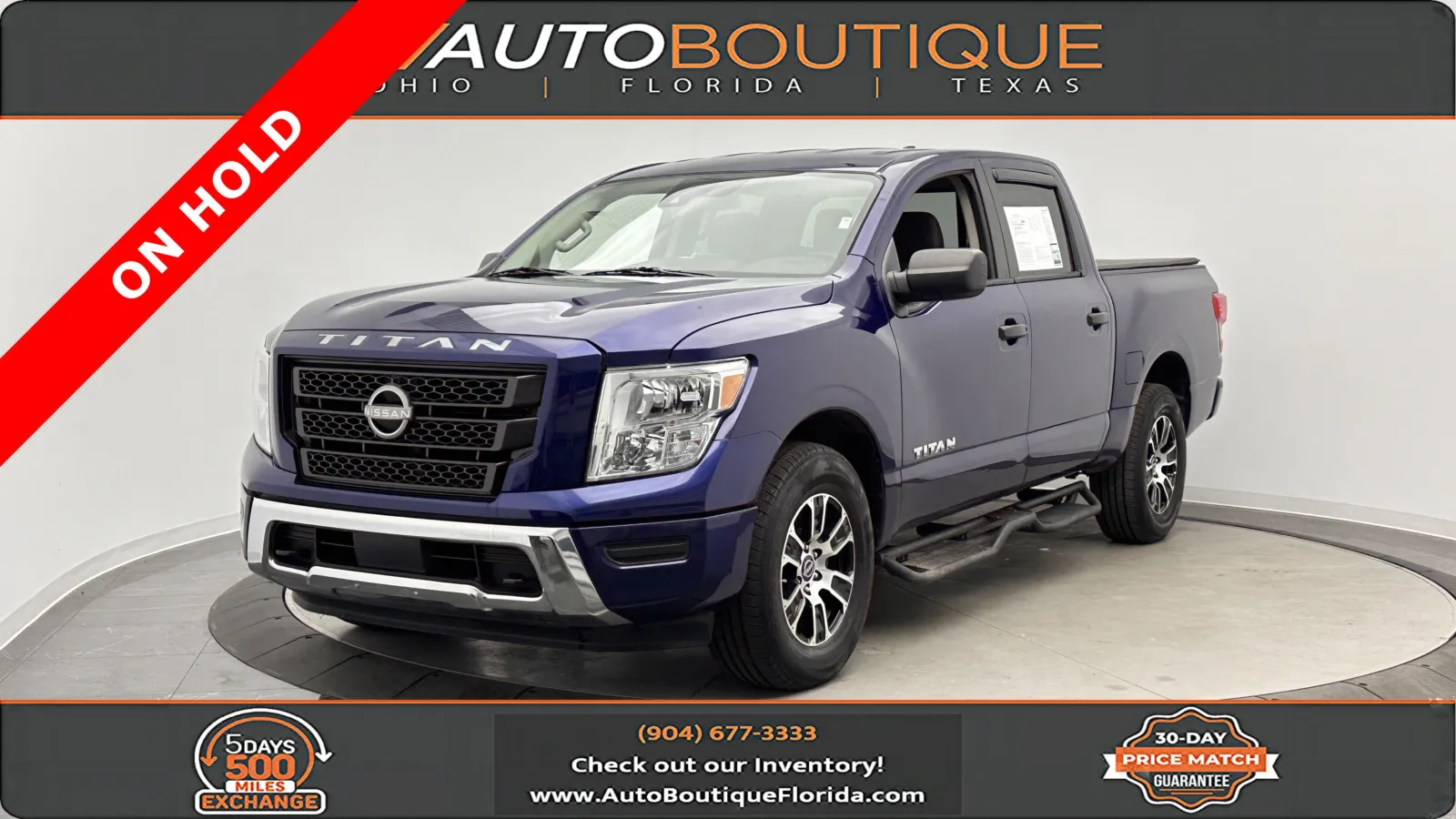 Blue 2023 Nissan Titan SV for sale in Jacksonville, FL