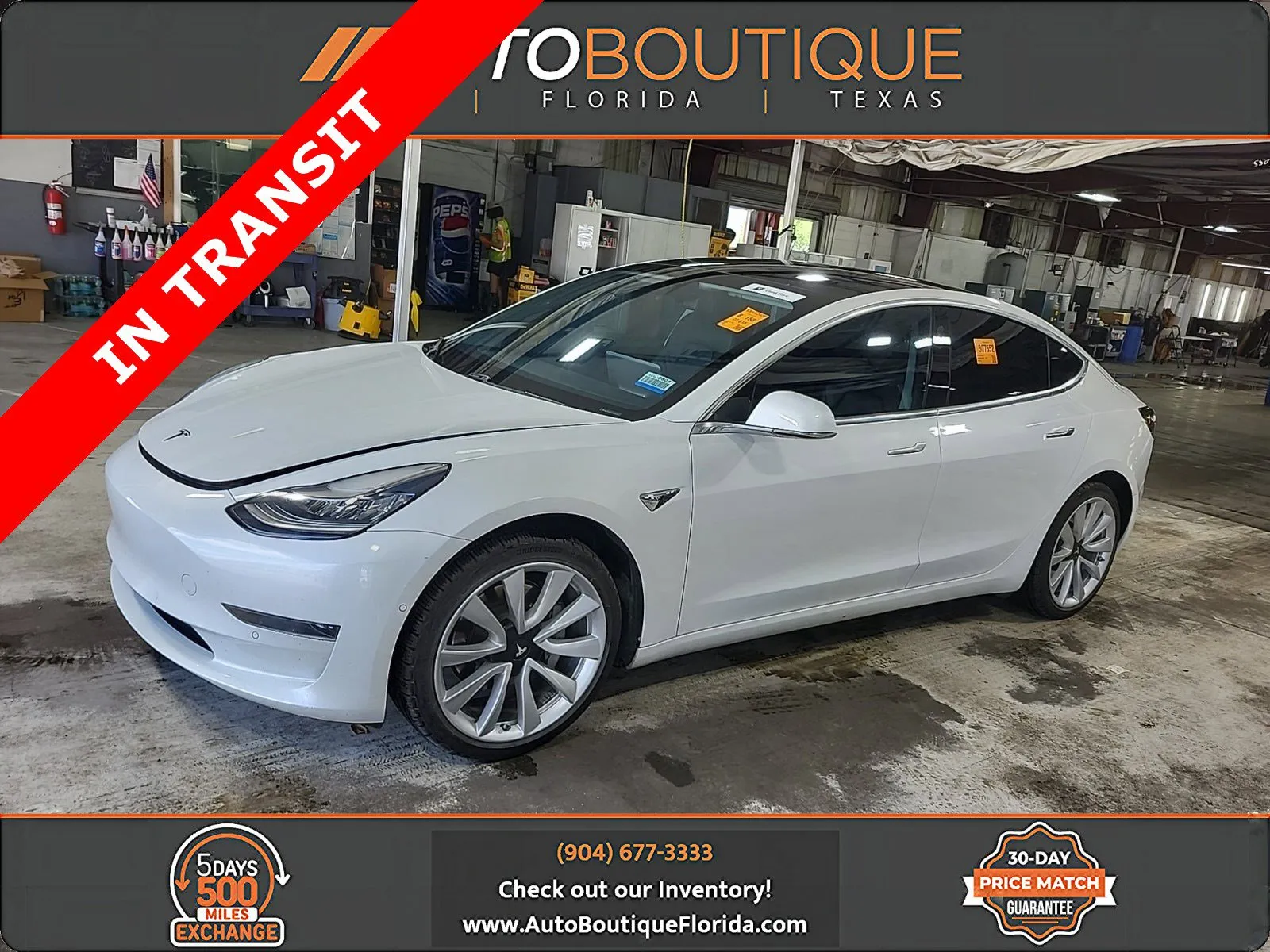 White 2020 Tesla Model 3 Standard Range Plus for sale in Jacksonville, FL