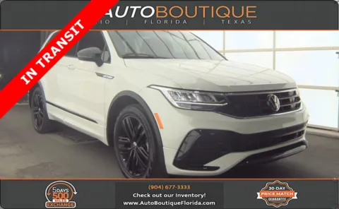 White 2022 Volkswagen Tiguan SE R-Line Black for sale in Jacksonville, FL