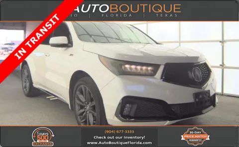 White 2019 Acura MDX w/Technology/A-Spec Pkg for sale in Jacksonville, FL