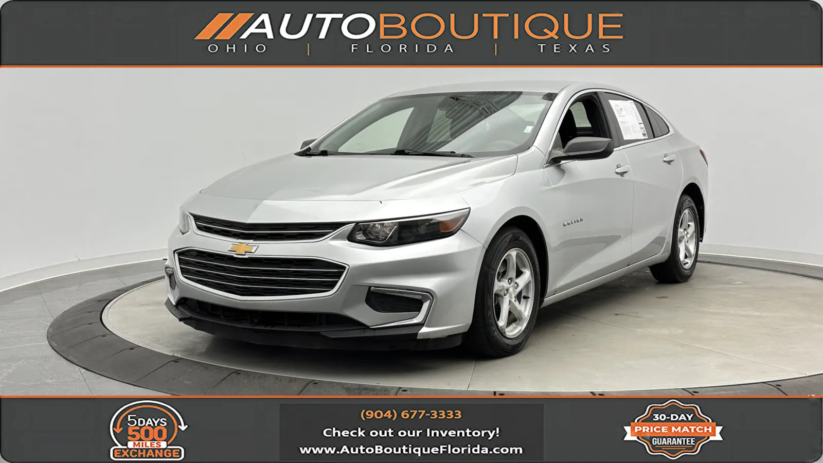 Silver 2018 Chevrolet Malibu LS for sale in Jacksonville, FL