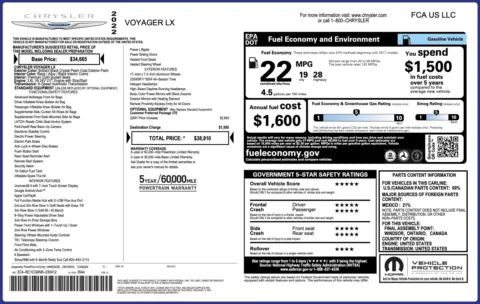 Photos of 2022 Chrysler Voyager LX for sale in Jacksonville, FL at Auto Boutique Florida