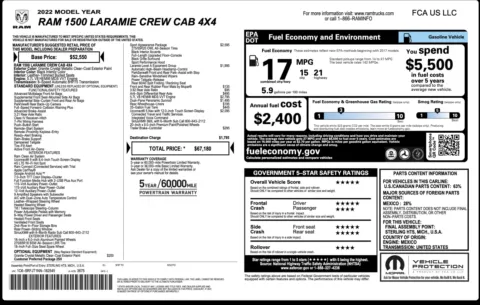 Photos of 2022 Ram 1500 Laramie for sale in Jacksonville, FL at Auto Boutique Florida