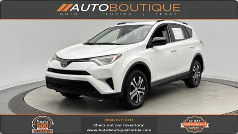 White 2017 Toyota RAV4 LE for sale in Jacksonville, FL